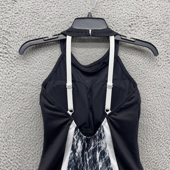 TYR Swimwear Womens 8 Black White‎ Halter Full Coverage One Piece Comp New - Picture 11 of 11